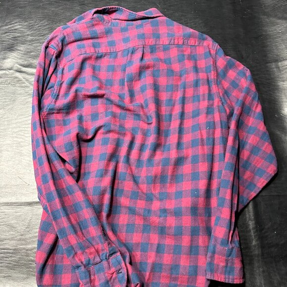 J.Crew Button Down Flannel with Front Pocket - Picture 2 of 3